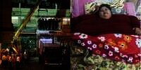 Wanita 500 Kg Dipindah ke RS Pakai Crane