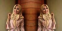 Sabrina Puspita: 5 Tampilan Menarik di 1 Hijab Segi Empat