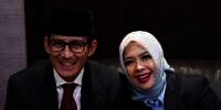 Gaya Istri Sandiaga Uno di Debat Cawapres 2019