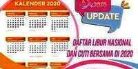 Catat! Daftar Libur Nasional dan Cuti Bersama di 2020