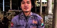 8 Potret Bripda Ongky Mahardika, Polisi Tampan di Tengah Demo Omnibus Law