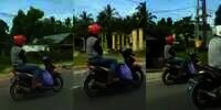 Siang Bolong Pria Ini 'Dibonceng Jin', Motornya Jalan Sendiri Tanpa Pengemudi