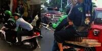 10 Foto Nyeleneh Penumpang Saat Dibonceng Driver Ojol Bikin Ngakak
