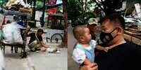 Kisah Haru Perjuangan Ayah Memulung Sambil Asuh Anak, Kasih Susu di Trotoar