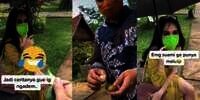 Ngakak! Mau tapi Malu, Wanita Ini Dipetikkan Suami Sebiji Rambutan di Kondangan