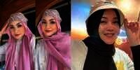 8 Beda Gaya Fashion Hijab Nathalie Holscher dan Putri Delina