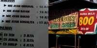 8 Harga Mie Ayam Absurd, Mau Makan Saja Mikir Keras Dulu