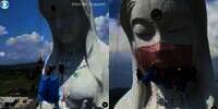 Berharap Covid-19 Berakhir, Patung Dewi Kwan Im Dipasangi Masker