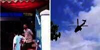 Tamu Undangan Syok, Ada Helikopter Mendarat Dekat Rumah yang Hajatan