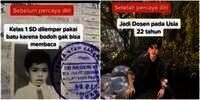 Kelas 1 SD Diejek Tak Bisa Baca, Kini Jadi Dosen di Usia Muda