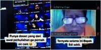 Pertama Kali Dosen on Camera Kuliah Online, Mahasiswi Terharu Lihat Kondisinya