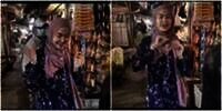 Lagi Belanja di Pasar, Wanita Ini Auto Joget saat Ada Pengamen