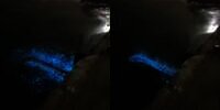 Penjelasan Ilmiah Video Viral Air Laut Menyala Biru Saat Dilempar Sesuatu