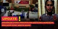 Sebarkan Video Pemukulan Kapolres Nunukan, Brigadir Sony Minta Maaf