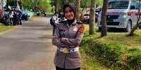 Dimutasi Tak Lagi Jadi Reserse Narkoba, Ini Potret Cantik Briptu Ika Wulandari Berseragam Sat Lantas