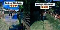 Banjir di Daerah Ini Airnya Bening dan Super Jernih, Netizen Sampai Takjub : Indah Banget!