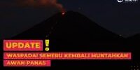 Semeru Kembali Muntahkan Awan Panas, Khofifah Beri Arahan ke Warga