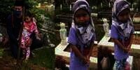 Ziarah Makam Adik yang Meninggal Saat Baru Dilahirkan, Reaksi Gadis Cilik Ini Bikin Netizen Haru dan Menangis