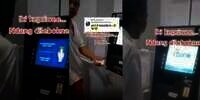 Bikin Emosi, Pria Ini Tetap di Depan Mesin ATM Padahal Ga Ambil Duit, Cuma Ngadem Sambil Lihat Iklan