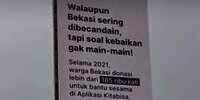 Meskipun Kota Bekasi Sering Dibully, Warganya Terbukti Rajin Beramal