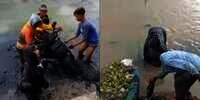 Hijaber Nyelonong ke Sawah sampai Belepotan, Sikap Bapak Penolong Dipuji Saat Teman Tertawa Lepas