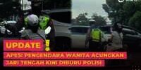 Apes! Pengendara Wanita Acungkan Jari Tengah Kini Diburu Polisi