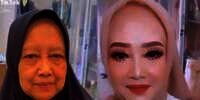 Lihatnya Bikin Tak Percaya! Viral MUA Ini Ubah Wajah Nenek 67 Tahun Jadi 30 Tahun Lebih Muda