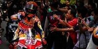 Video Marc Marquez Pamer Aksi 'Burnout' di Jalan Thamrin, Asap Tebal Mengepul Penonton Histeris