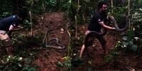 Monster King Kobra Liar Gunung Gede Karakternya Mirip Garaga, Sempat Berpose Hati di Depan Panji Petualang