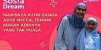 Manisnya Putri Zaskia Adya Mecca, Temani Makan Adiknya yang Tak Puasa
