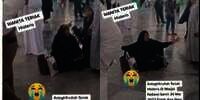 Viral Jemaah Umroh Indonesia Teriak Histeris Sambil Tunjuk Langit di Masjid Nabawi