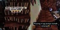 Desain Anak Tangga di Rumah Ini Bikin Mikir Keras: Salah Langkah Auto Pindah Alam