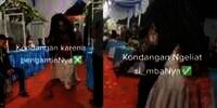 Merinding! Tamu Tak Diundang Berpenampilan Seram Datang, Hadirin Diam Terpaku Tak Gerak, Netizen: 'Hilang Selera Makan'