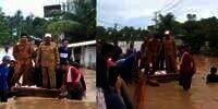 Viral Video Aksi Bupati Bengkulu Utara Tinjau Banjir Jadi Sorotan, Naik Rakit Didorong Warga, Cek Faktanya