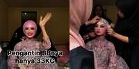 Viral Potret Pengantin Beratnya Hanya 33 Kg, MUA Bantu Agar Tampil Berisi, Hasilnya Bikin Pangling!