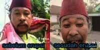 Viral Video Relawan 'Before-After' Erupsi Gunung Semeru