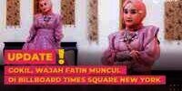 Wajah Fatin Mejeng di Billboard Times Square New York