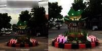 Viral Penampakan Tugu Pecel di Kertosono, Dibangun dengan Biaya Rp60 Juta, Bentuknya Jadi Bahan Tertawaan Netizen