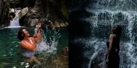 Potret Gaya Selebriti saat Main di Air Terjun, Wulan Guritno Bikin Salfok