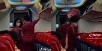 Viral Emak-emak Bawa Ember ke Kabin Pesawat, Warganet: Kayak Naik Bus Sinar Jaya