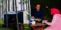 Momen Santai Jokowi dan Istri 'Glamping' di IKN, Menu Makanan Dibuat Chef Istana