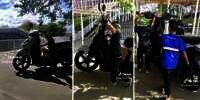 Viral Penampakan Sepeda Motor Matic Raksasa, Semuanya Serba Gede, Netizen: 'Spionnya Bisa Ngeliat Masa Lalu'
