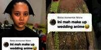 Viral Pengantin Makeupnya Mirip Karakter Anime, Para Tamu Undangan Auto Nggak Kedip!