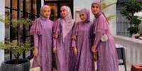 Inspirasi Long Dress Model Baju Bridesmaid Hijab, Tampil Cantik Dampingi Pernikahan Teman
