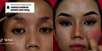 Viral Wanita Buat Tutorial Makeup Melabrak Pelakor Seksi, Hasilnya Auto Bikin Minder