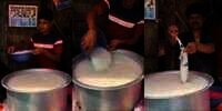 Waduh! Awalnya Ngiler Lihat Minuman Dingin ala India yang Menyegarkan Ini, Pas Lihat Cara Penjual Membuatnya...