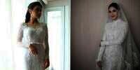 Adu Mewah Gaun Pengantin Artis dengan Model Tertutup, Terbaru Jessica Mila yang Tampil Klasik Bak Putri Kerajaan!