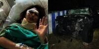 10 Potret Terkini Angela Lee Usai Alami Kecelakaan Hebat di Tol Semarang, Kondisi Mobil Hancur Parah!