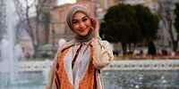 Dress Grey Elegan Indah Nada Puspita, Outfit Manis Silahturahmi