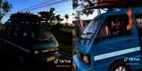 Rombongan Bule Bawa Papan Selancar Naik Angkot, Vibes Receh Berubah Jadi Western